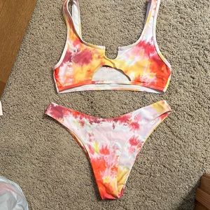 Tie dye bikini size large